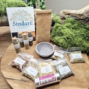 Incense Cleaning and Protection Set – 13-Piece Starter Set with Soapstone Bowl, Charcoal & Sand | Includes Explanation of 10 Herb Varieties image 6