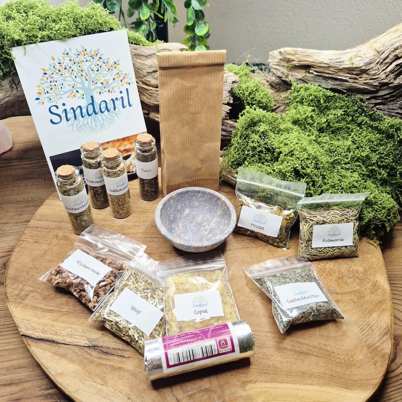 Incense Cleaning and Protection Set – 13-Piece Starter Set with Soapstone Bowl, Charcoal & Sand | Includes Explanation of 10 Herb Varieties image 9