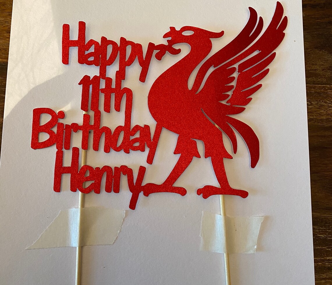 Liverpool FC cake topper/ football inspired | Etsy