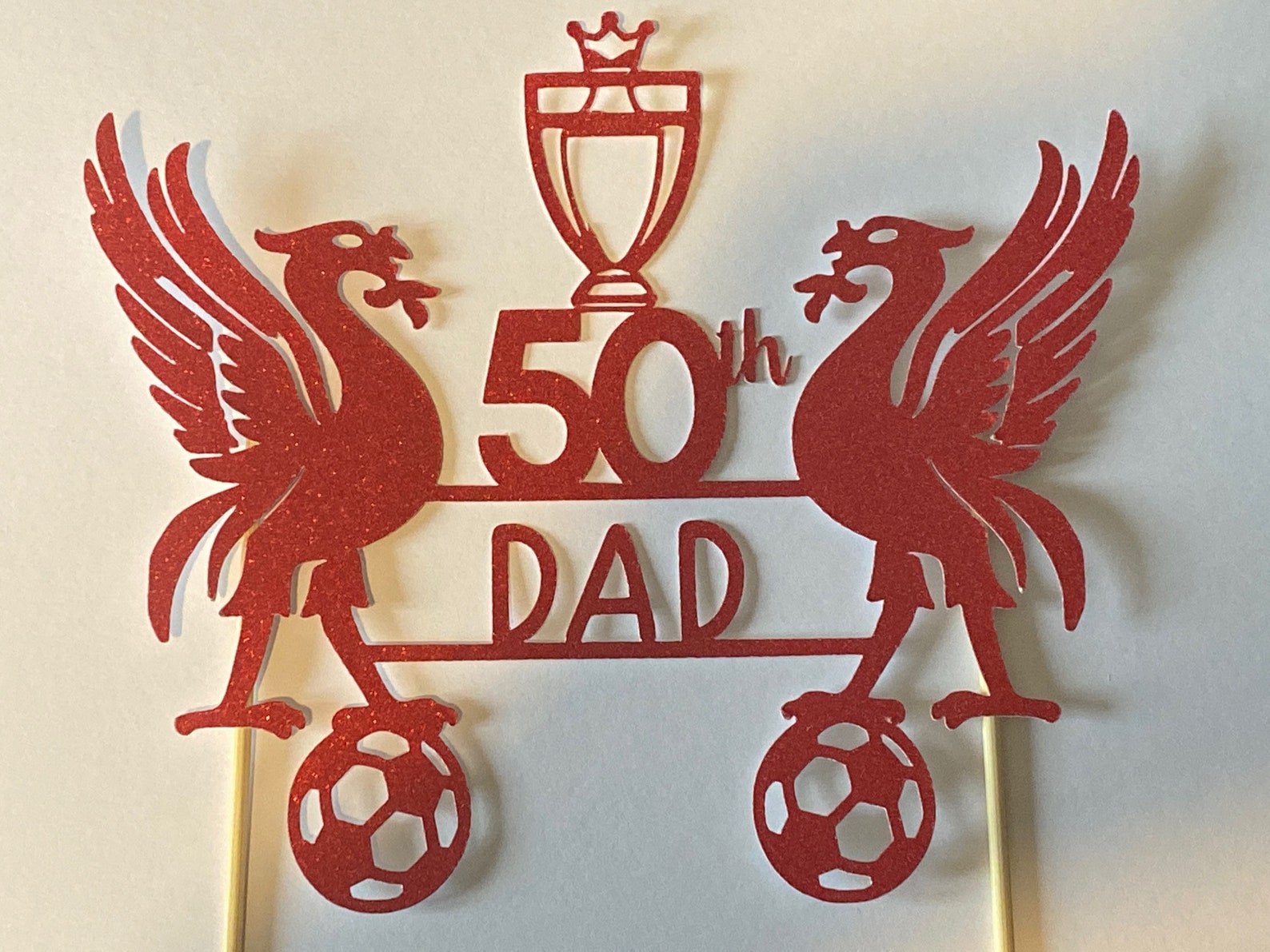 Liverpool Liverbird cake topper Etsy