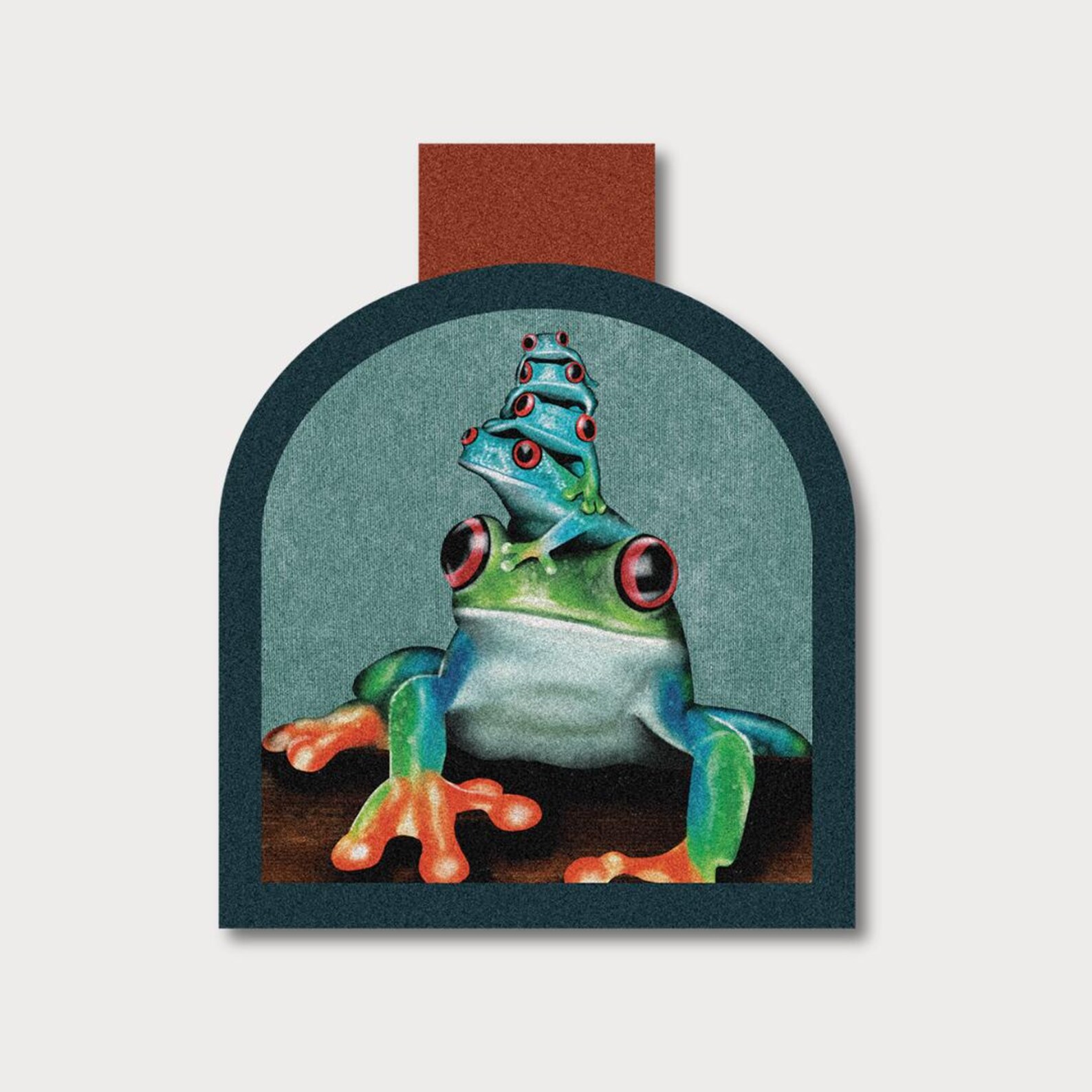 Magnetic Frog Pile Bookmark Frog Artwork Tree Frog Bookmark Gift for ...