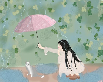 Handmade digital painting ready for print