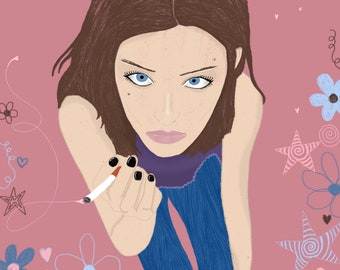 Handmade digital painting ready for print