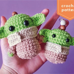 Baby Yoda Amigurumi Crochet Pattern Small & Tiny Size image 1