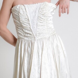 Vintage Gunne Sax 80s Strapless Evening Dress // XS image 8