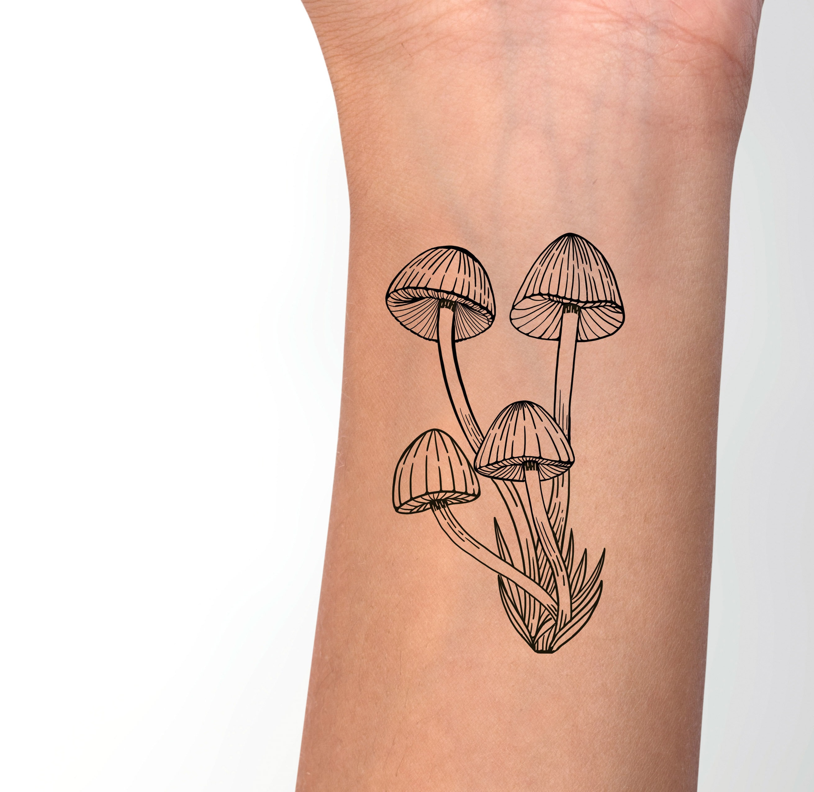 Mushroom Tattoo - Etsy Mushroom Tattoo - Etsy