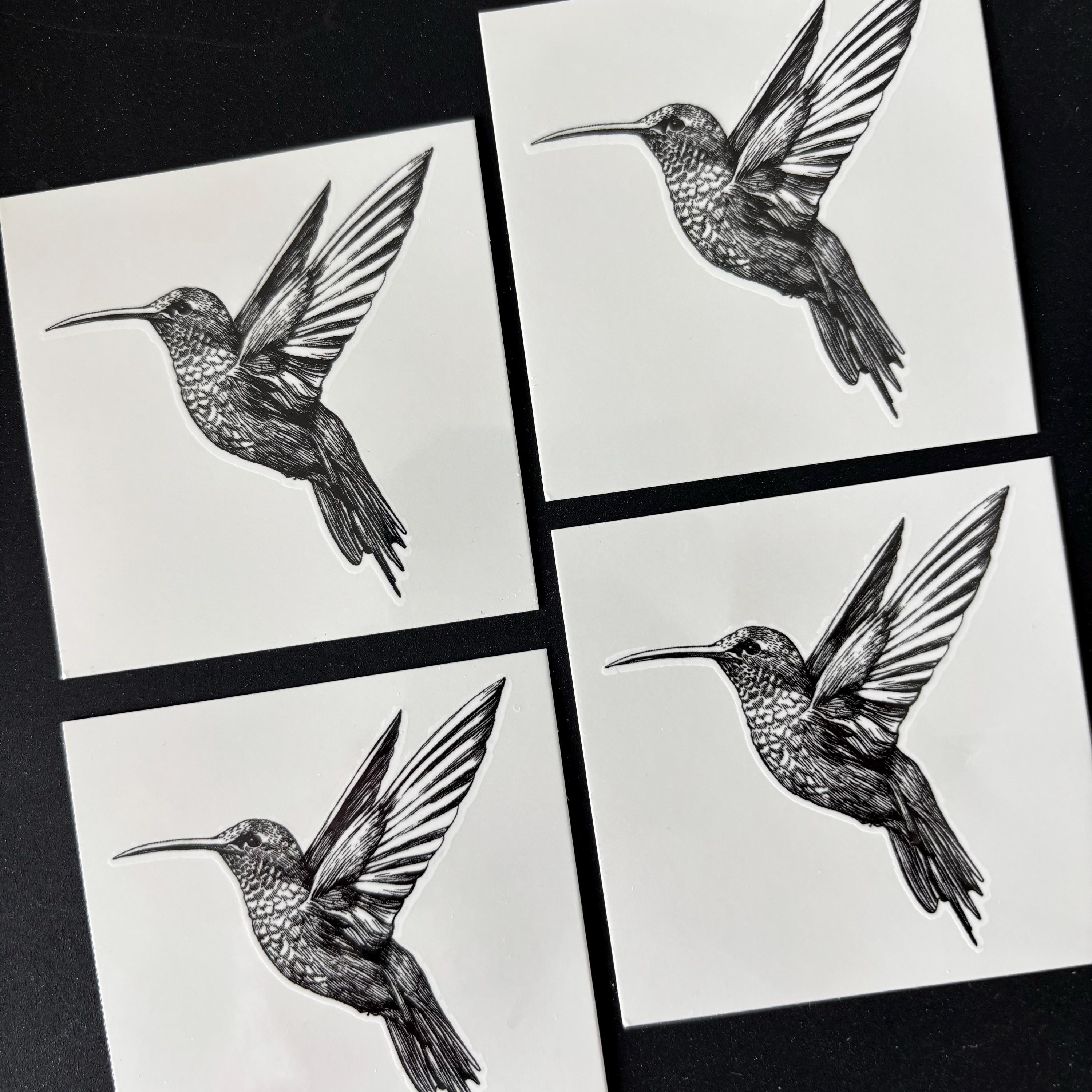 Hummingbird Temporary Tattoo: Realistic Skin Art Decal (2 Inch) - Etsy