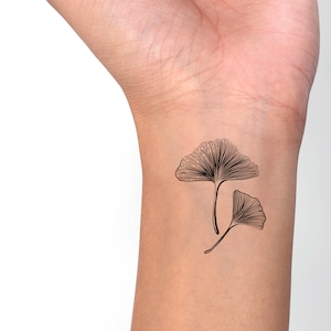 Mini Ginkgo leaf by sollefe  Tattoogridnet