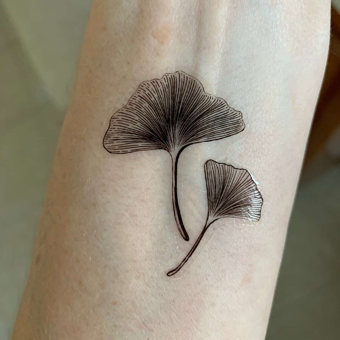 Gingko Blatt temporäre Tattoo Geschenke für sie Etsy