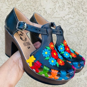 Huarache de tacón boho style