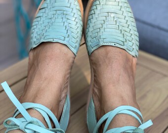mint green huaraches