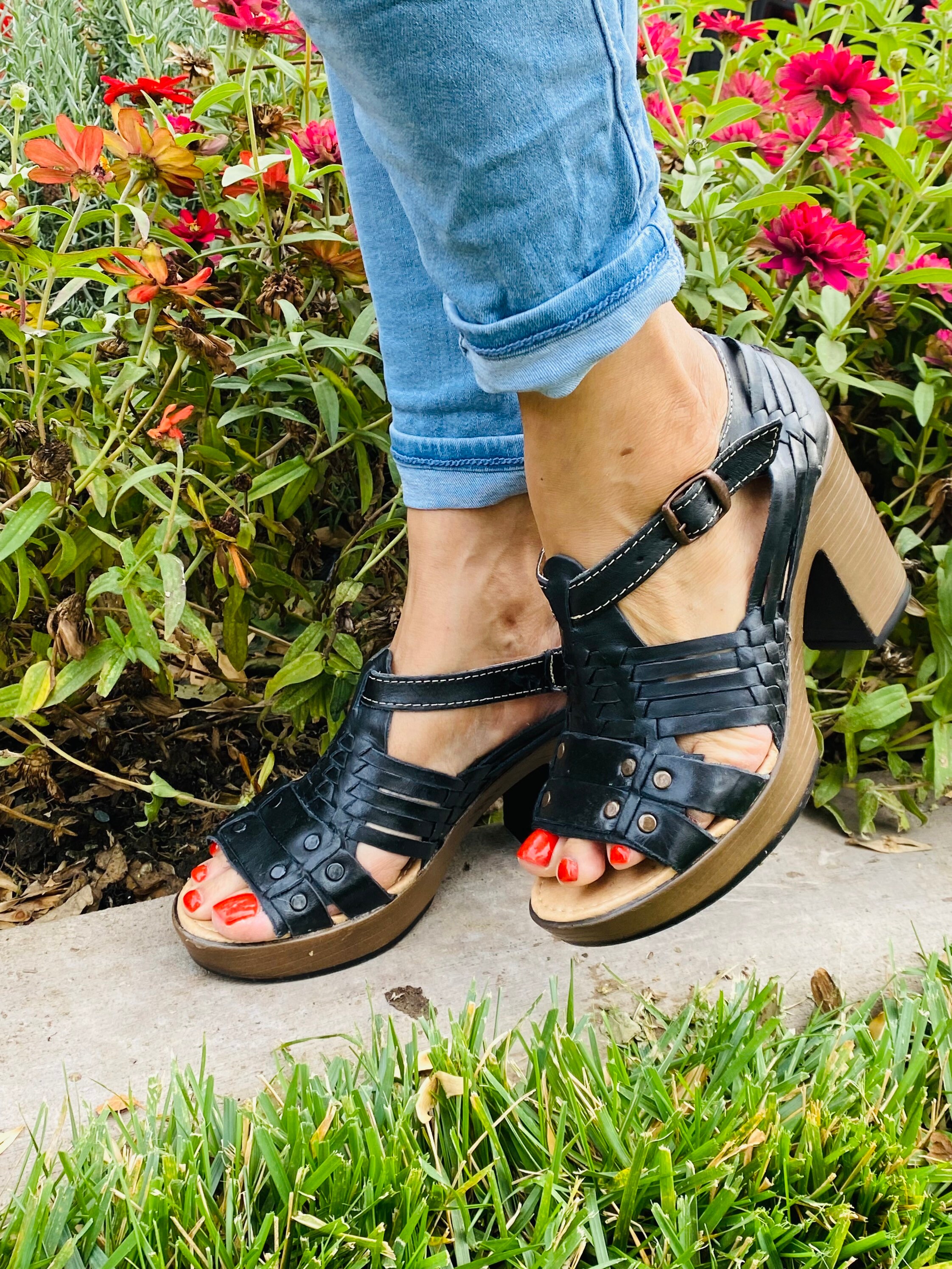 Huaraches En Tacón | Etsy
