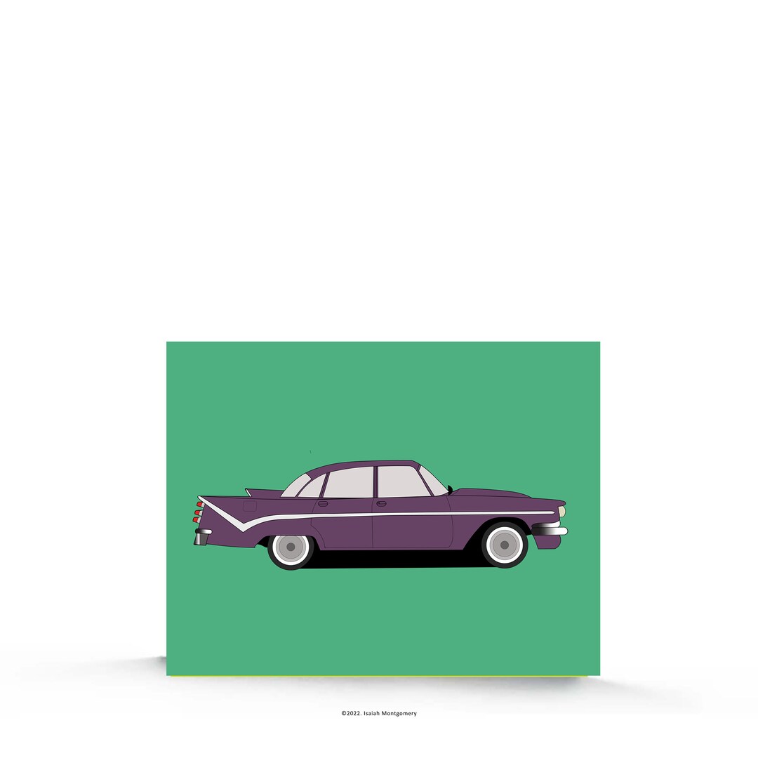 Classic Car Note Card Vintage Car Automobile Note Card Car Lovers