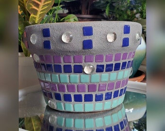 Hand-made Mosaic Flower Pot | Garden | Indoor Plants | 5 inch