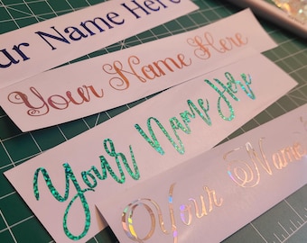 Custom Decals | Name or Text | Car Decal | Build Your Own Permanent Vinyl