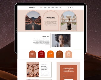 Wix Website Template | Blog Template | Travel Website Design