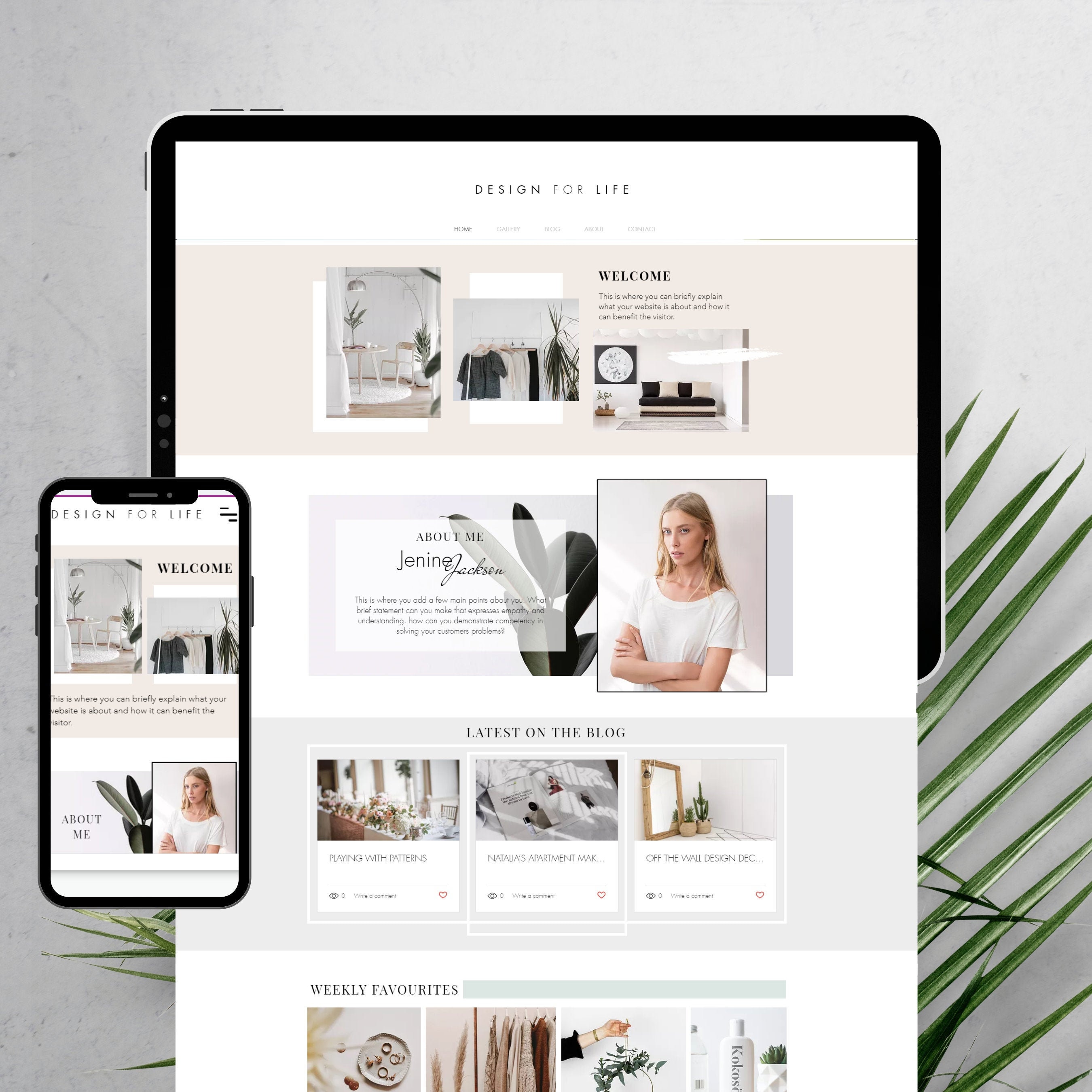 Blog Website Templates Riset