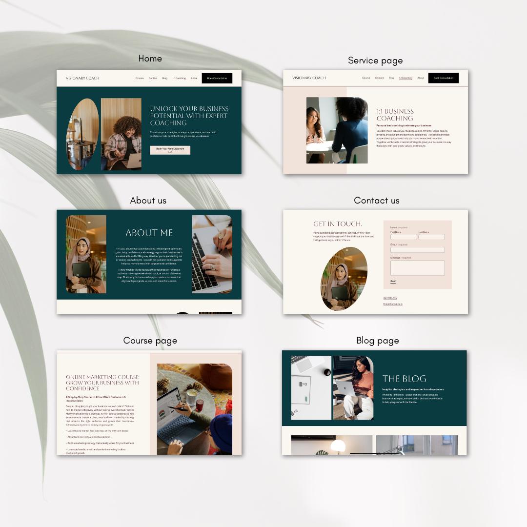 Squarespace 7.1 Website Template | Coaching Modern Stylish Web Design ...
