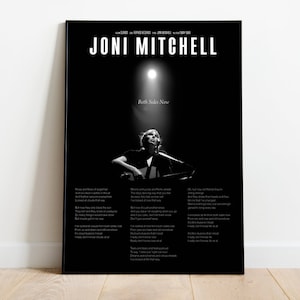 A3 Music Poster - Album Print - Joni Mitchell - Both Sides Now