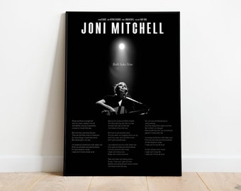 A3 Music Poster - Album Print - Joni Mitchell - Both Sides Now