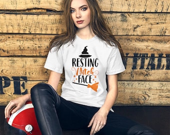 Resting Witch Face camiseta unisex de manga corta