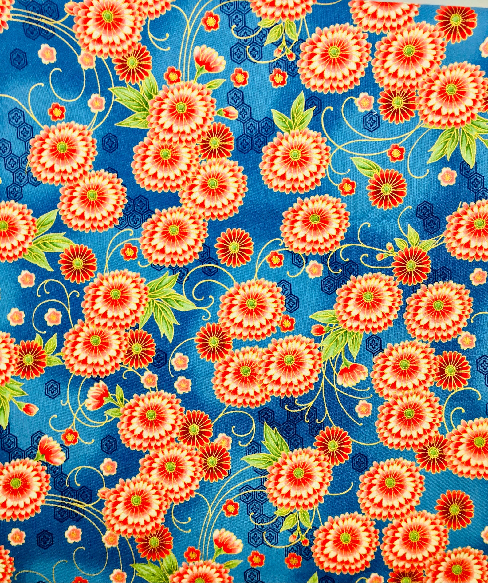Robert Kaufman Imperial Collection 15 18623 Floral Etsy