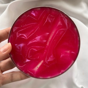 Coasters made of epoxy resin with silk fabric effect - gift Christmas gift table decoration