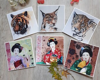 Cartes De Voeux Vierges Etsy