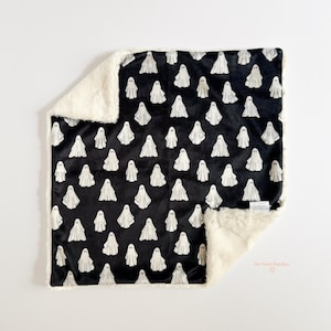 Vintage Ghosts Baby Blanket | Minky Custom Blanket | Baby Blanket | Halloween Decor | Kids Blanket | Gift for Kids | Spooky Season | Ghosts