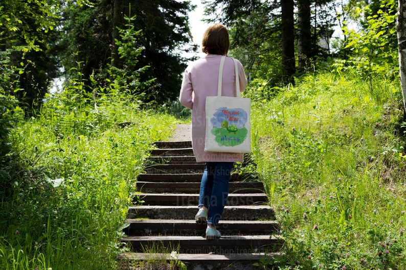 Personalised Tortoise Weed Picking Bag ideal pet gift