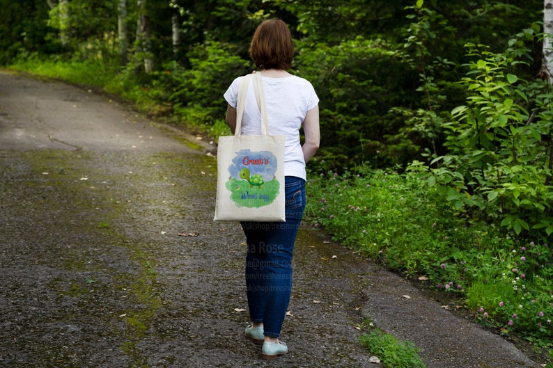 Personalised Tortoise Weed Picking Bag ideal pet gift