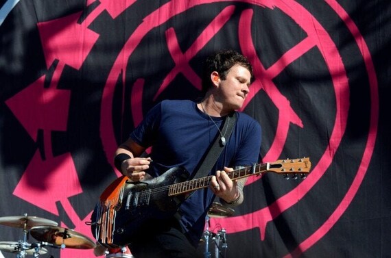 Blink 182 Band Poster Print Tom Delonge Playing Guitar Etsy