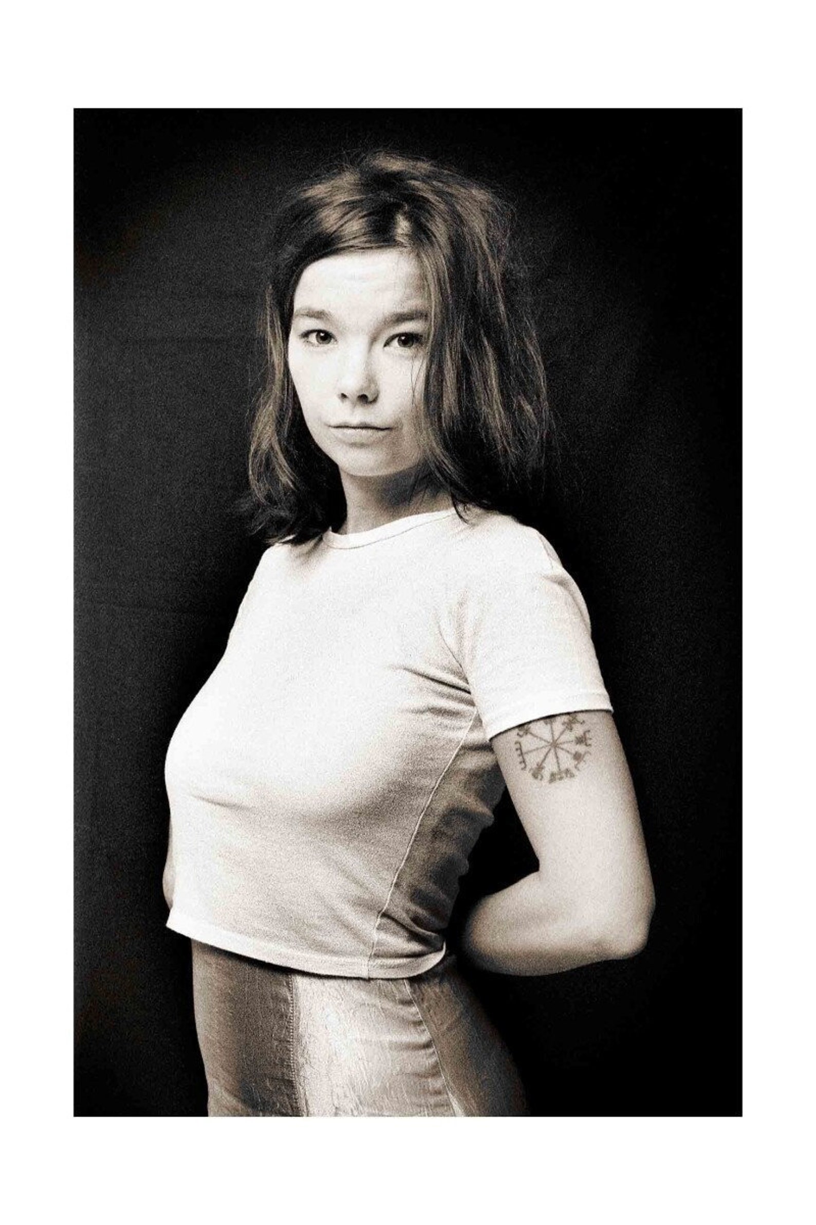 Bjork music poster / print a profile portrait France | Etsy