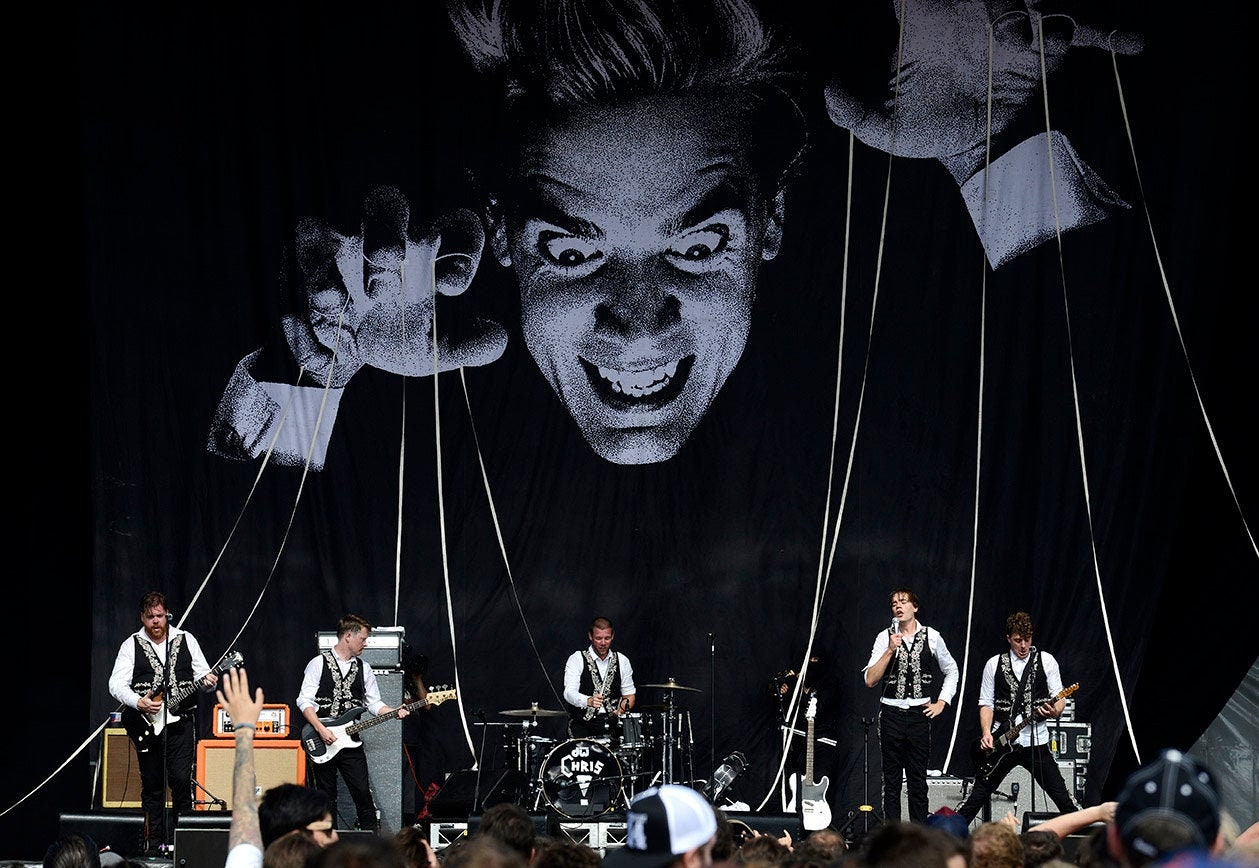 The Hives punk bands posters / prints on stage with stage Etsy