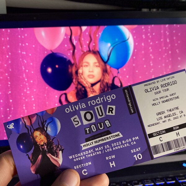 Olivia Rodrigo Ticket - Etsy UK