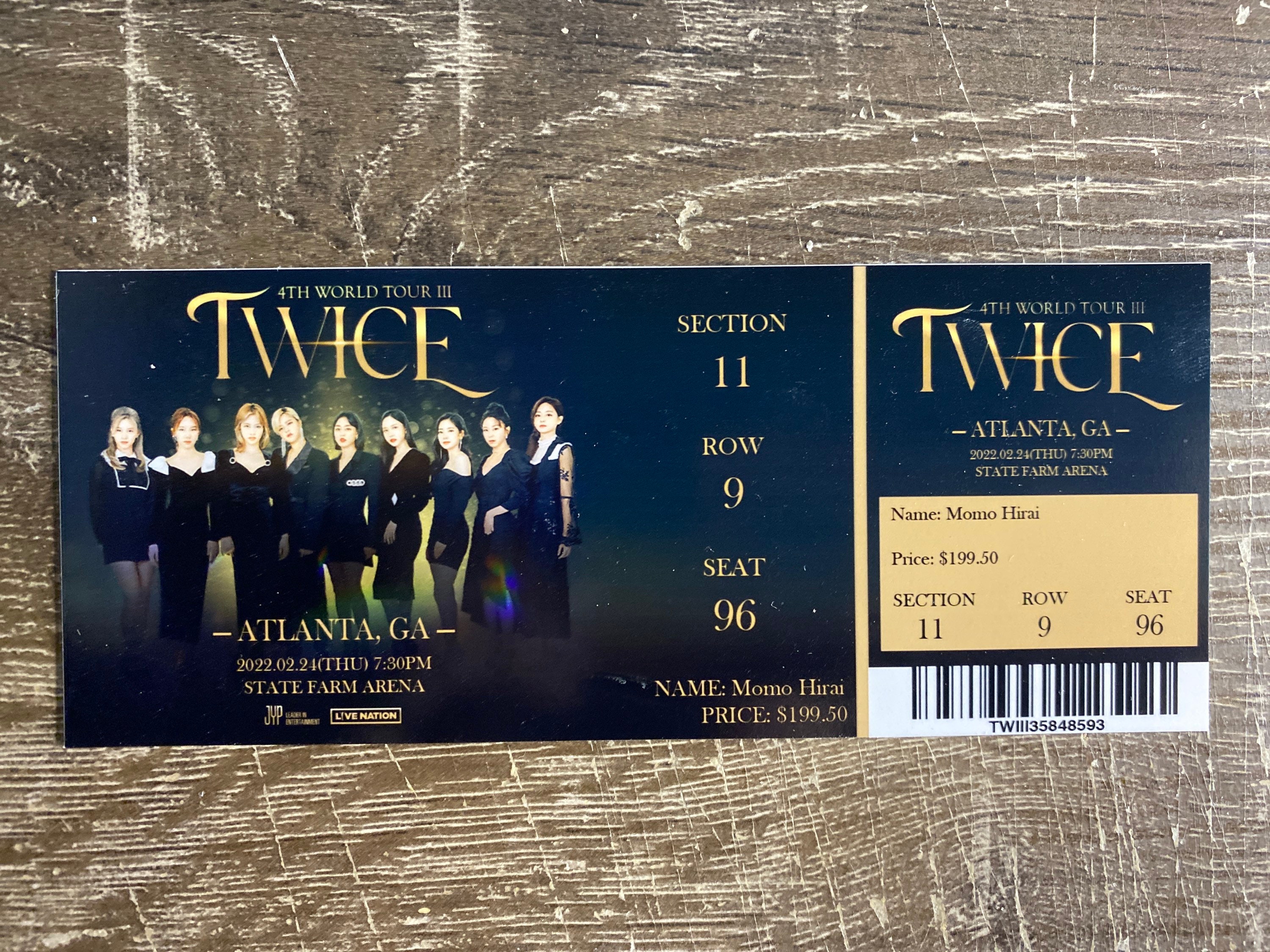 Twice 4th World Tour Iii Memorabilia Concert Etsy