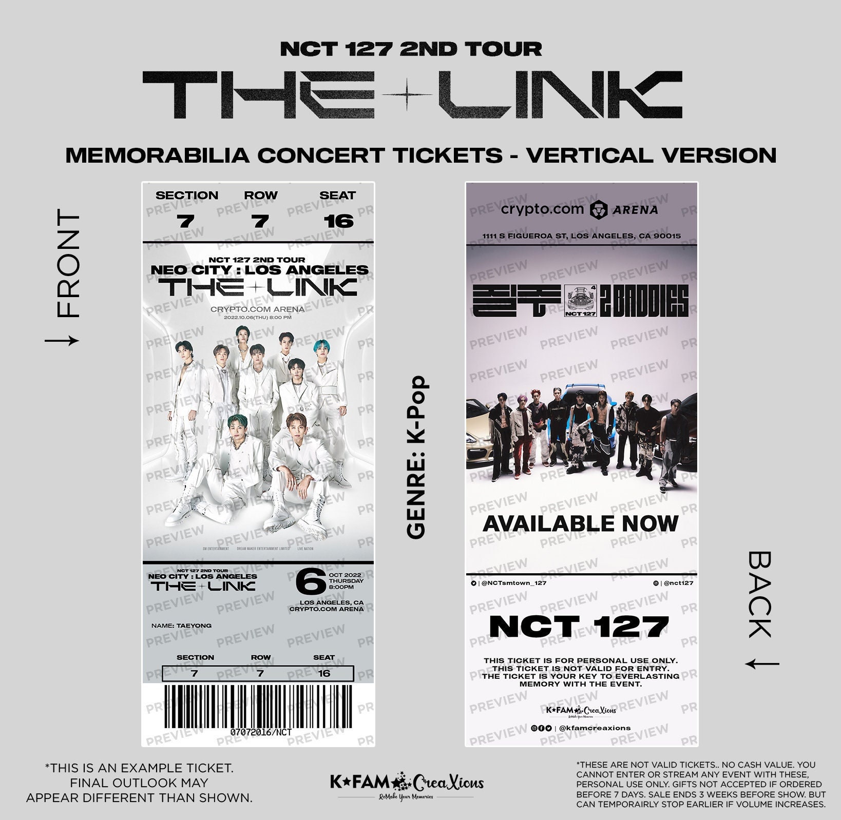キャラクタ NCT 127／NCT 127 2ND TOUR NEO CITY ： JAPAN THE LINK《GOODS VER
