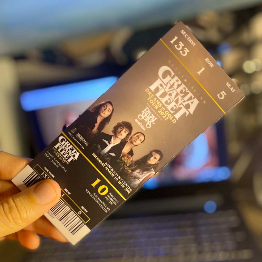 Greta Van Fleet Dreams in Gold 20222023 Tour Customized Etsy Greta Van Fleet Dreams in Gold 20222023 Tour Customized Etsy