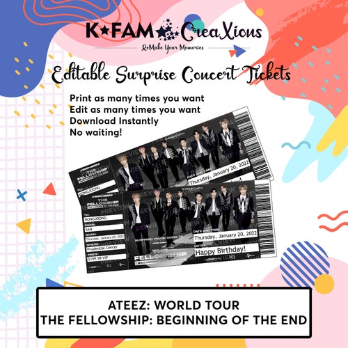 ATEEZ World Tour Fellowship Beginning of the End Surprise Etsy