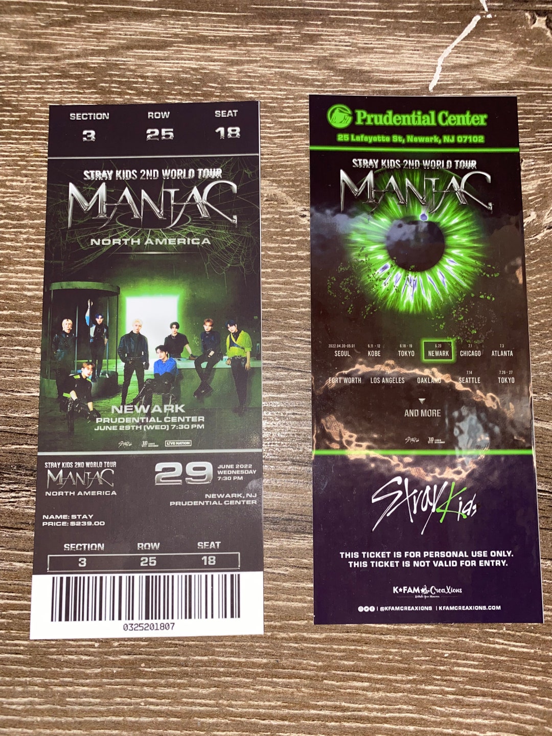 STRAY KIDS 2nd World Tour 'MANIAC' Souvenir / Etsy