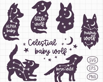 Download Baby Wolf Svg Etsy