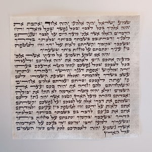 Koschere Mesusa Schriftrolle. Beste Qualität. Handgeschrieben von einem Rabbiner.100% koscheres Pergamentpapier.