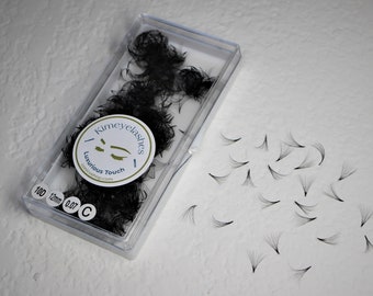 1000 Premade fans 4D 5D 6D 7D 8D 9D 10D Mega Volume loose Fans C D Curl 0.07 Handmade eyelash extensions supplies Russian volume promade fan