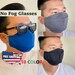 Men women Face mask for Glasses wearers No fog Japanese cotton 3D Easy breathing professional colors reusable washable cool large for men 