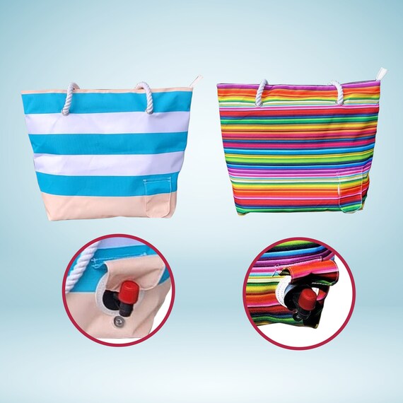 portable wine cooler bag with spout