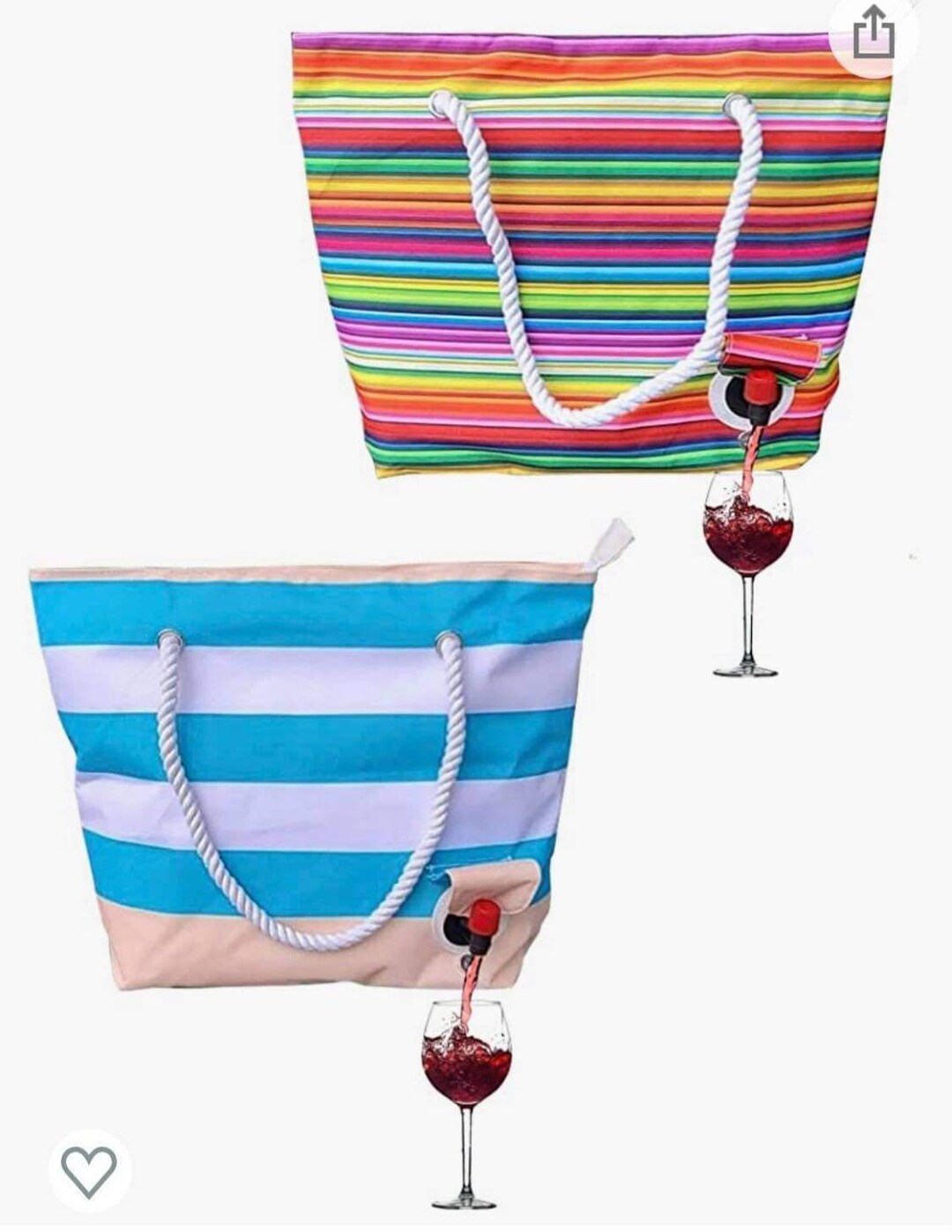 Insulated Wine Purse Portable Bag W/spout for Alcohol, Beer, Any