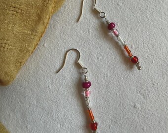Fantasy-Inspired Sapphic Earrings, WLW Jewelry, Handmade Pride Accessories, Unique LGBTQ Silver Jewelry