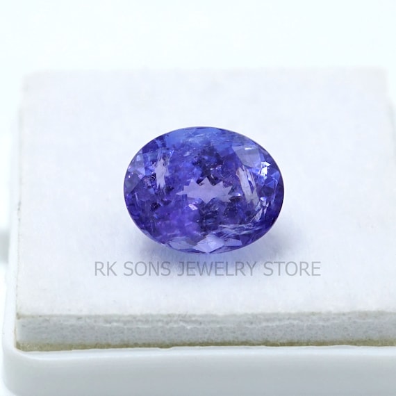 4 Ct Gorgeous Natural Tanzanite Cut Gemstone, Tanzanite Oval Cut, Faceted Cut, Blue Zoisite Cut, Tanzanite Gemstone 10.4*8.4 mm