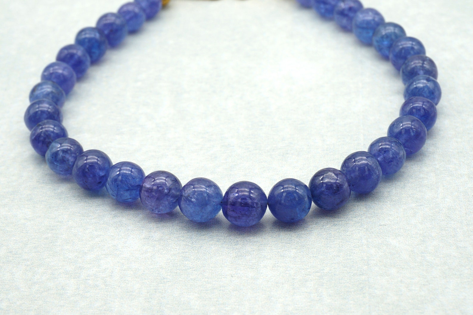 AAA Natural Tanzanite Bracelet Round Beads Bracelet Etsy