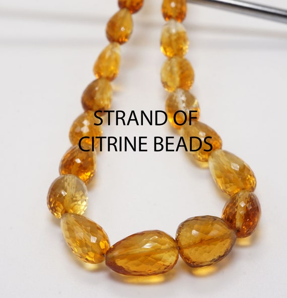 Natural citrine beads deals
